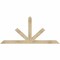 Ekena Millwork Saratoga Rough Sawn Timber Gable Bracket, Douglas Fir, 72"W x 33"H x 4"D x 4"F, 11/12 Pitch GBW072X33X0404SAR00RDF - alternate 1